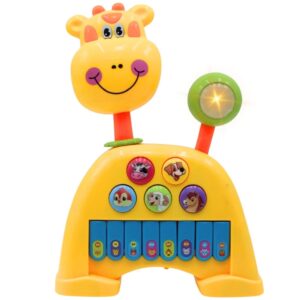 Musical Light & Sound Giraffe Piano with 5 Modes of Animal Sound